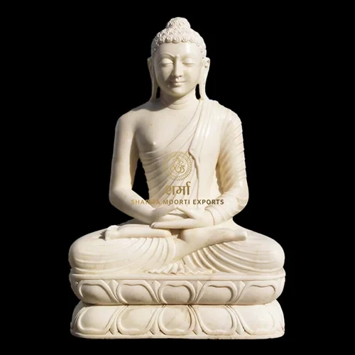 White Marble Buddha Statue