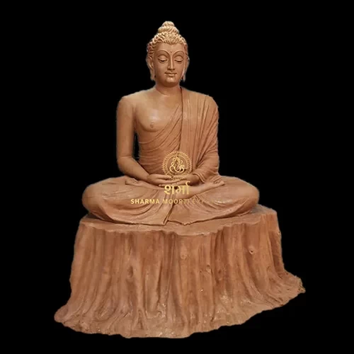 Clay Buddha Sculpture of 5 Feet