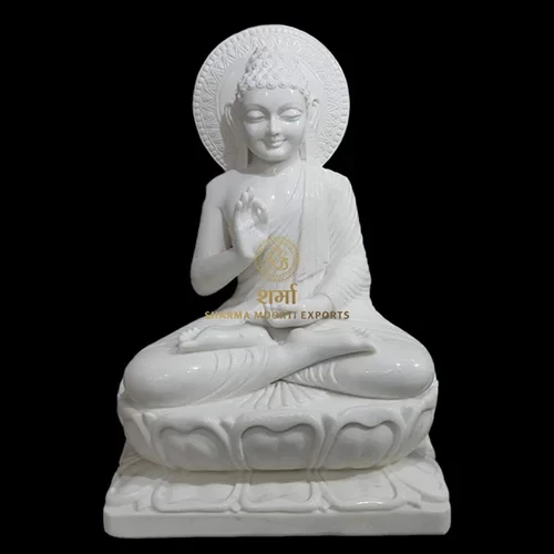 White Best Carving Marble Buddha Statue of 5 Feet