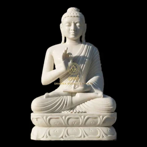 Marble Goutam Buddha Sculpture