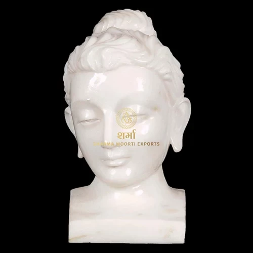 White Best Carving Buddha Face Statue