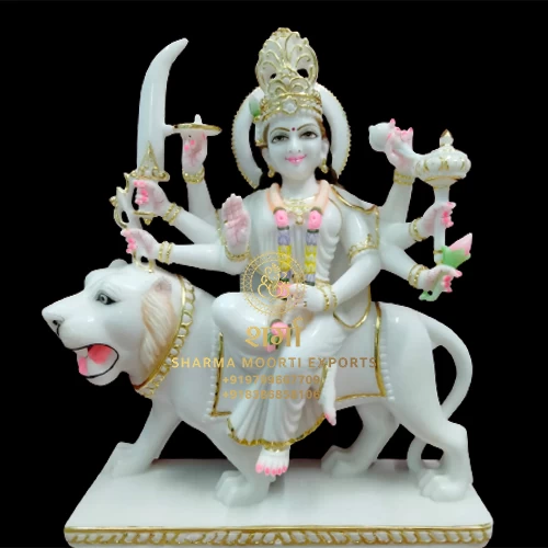 Best Carving Beautiful  Colored Durga Maa Statue Of 2Feet