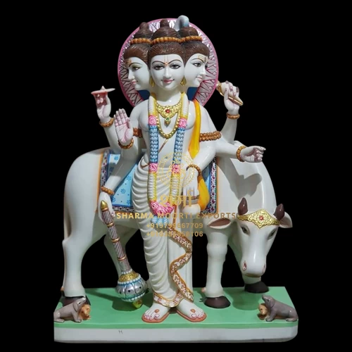 Indian Lord Dattatreya Statue From Jaipur