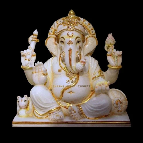 Beautiful Marble Ganesh Statue From Jaipur