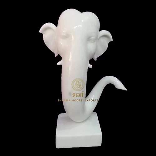 Face Marble Ganesh Statue