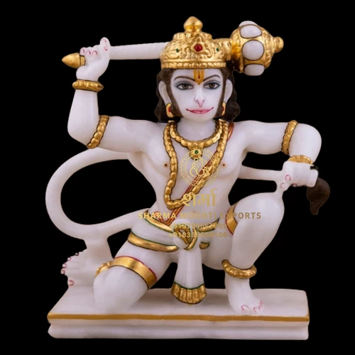 Lord Hanuman Ji Statue Sitting on Yoga Position