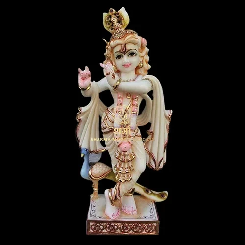 White Marble Beautiful Krishna  Statue From Jaipur