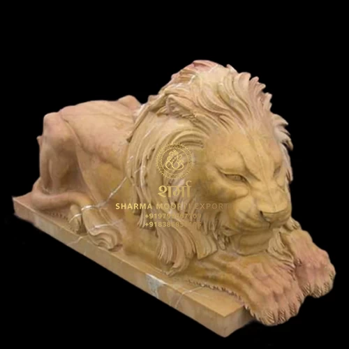 Sandstone Marble Lion sculpture