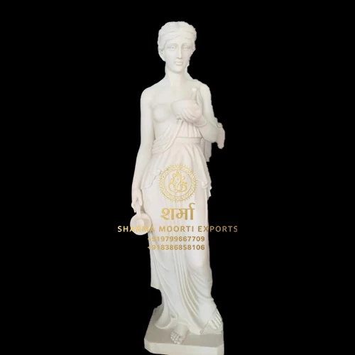 Marble Lady Figure Sculpture of 5 Feet