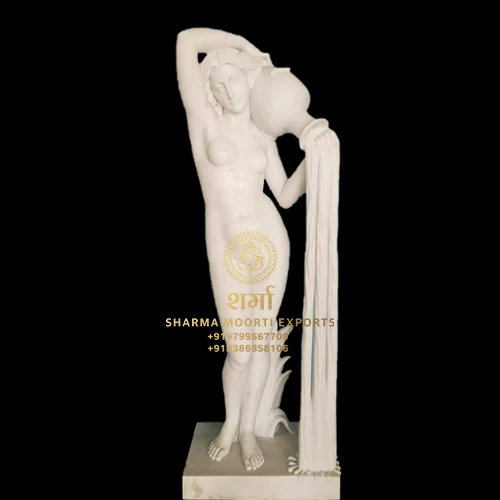 Marble Lady Figure Sculpture of 5.5Feet