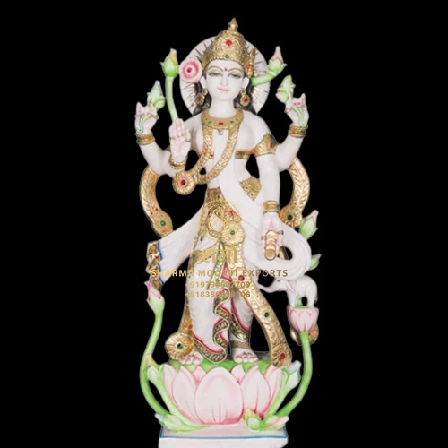 Best Carving Beautiful Colored Laxmi Maa Statue Of 5 Feet