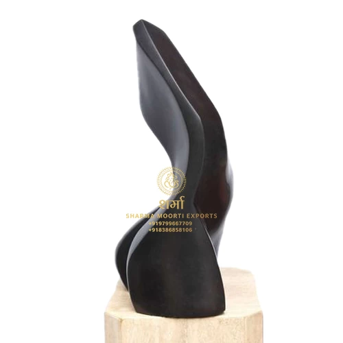 Black Marble Lady Sculpture of 5.5Feet