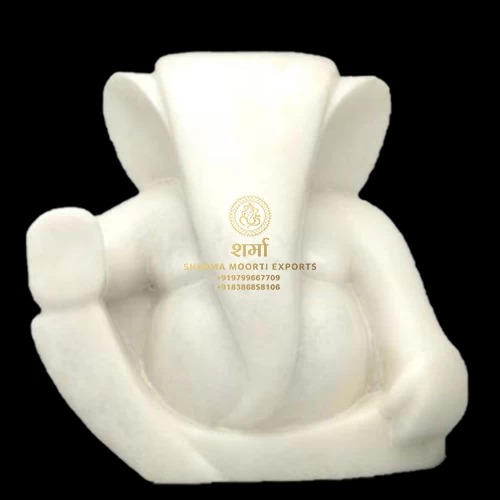 White Marble Ganpati Modern Art