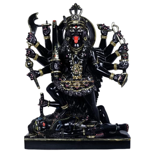 Black Marble Mahakali Mata Statue Of 5.5Feet