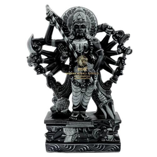 Special Black Marble Beautiful Mahakali Maa Statue Of 5Feet