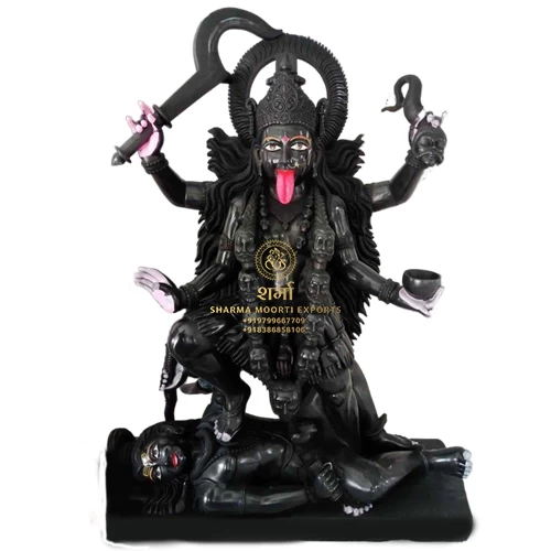 Manufacturer Of Black Mahahkali Statue ji Statue of 3Feet