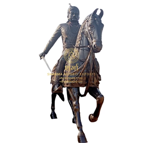 Metal Maharana Pratap Statue Of 8 Feet