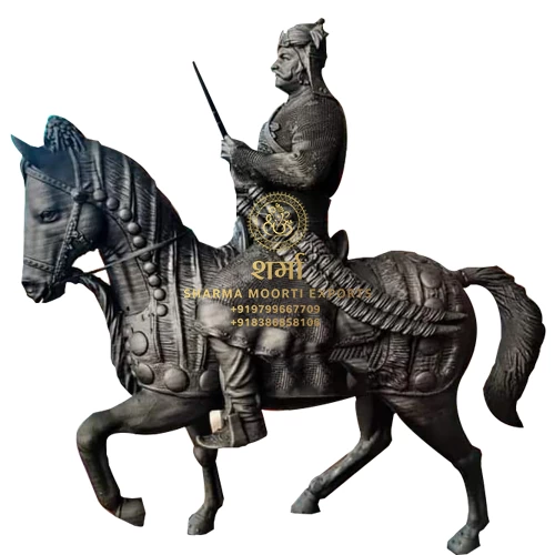 Brass Metal Maharana Pratap Statue of 9Feet