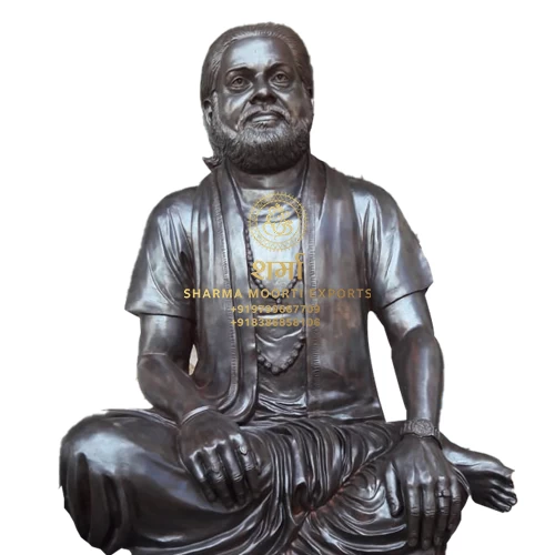 Metal Maharaj Statue