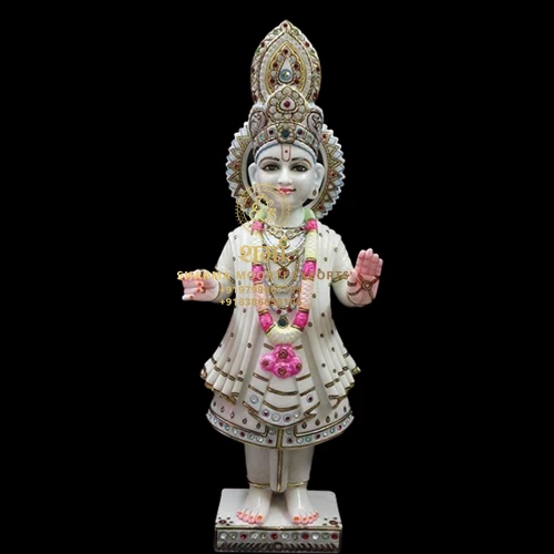 Swami Narayan Marble Statue