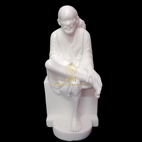 White Marble Shirdi Sai baba Murti