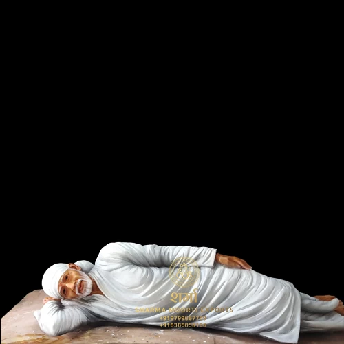 Marble Sai Baba Sleeping Statue