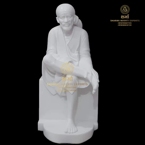 Sai Baba Marble Statue From Shirdi Of 3.5 Feet