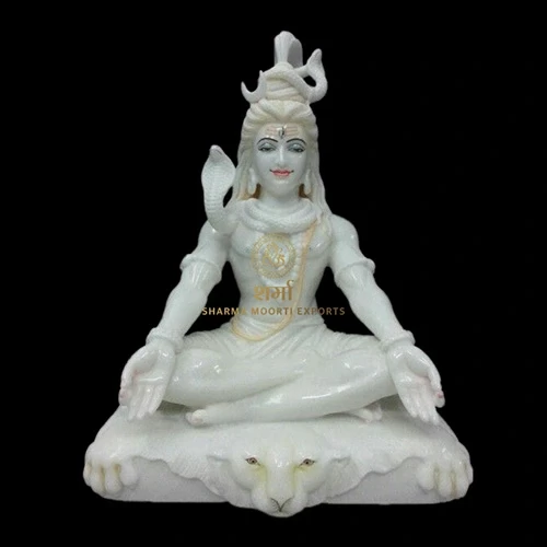 White Marble Beautiful Shiva Statue