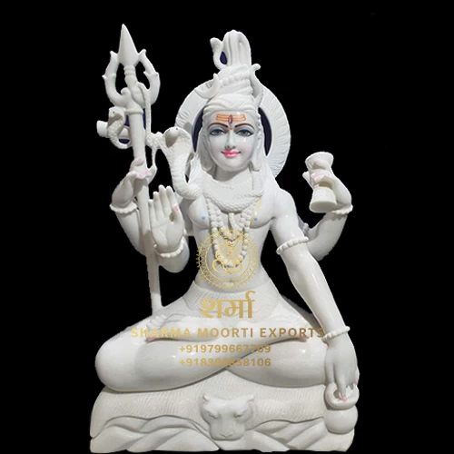 Marble Shankar Statue From Jaipur