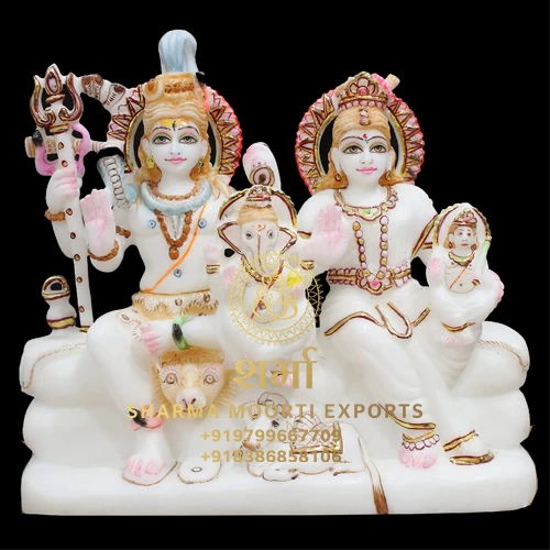 Shiva Family Marble Murti