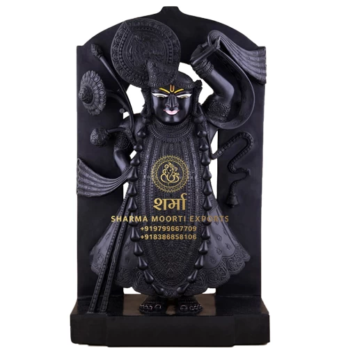 Manufacturer Of Blessing Marble Shreenath ji Statue of 3.5Feet