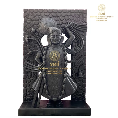 Shree Nath ji Black Marble Statue