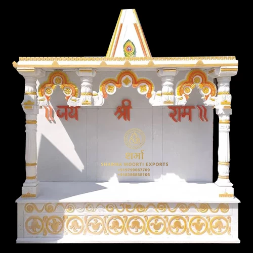 Simple Pure White Marble Temple For Indoor Big Temple