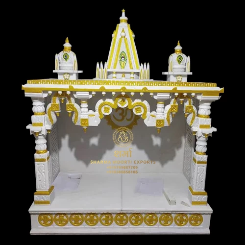 Simple Pure White Marble Temple For outdoor Big Temple